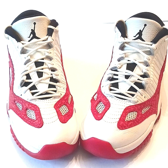 AIR Jordan Men's 11X1 Retro Low IE Gym Red/White Sneakers Size 10.5 - Picture 13 of 13